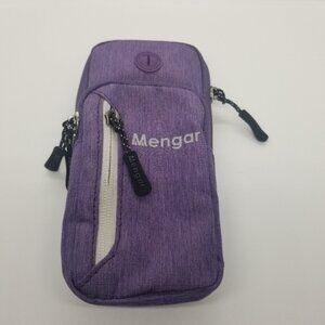 Mengar purple water-resistant arm band for running
